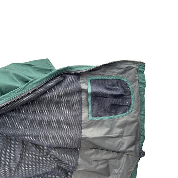 Vintage 90s Abercrombie Performance Nylon Windbreaker jacket Hunter Green Mens L - Picture 8 of 11